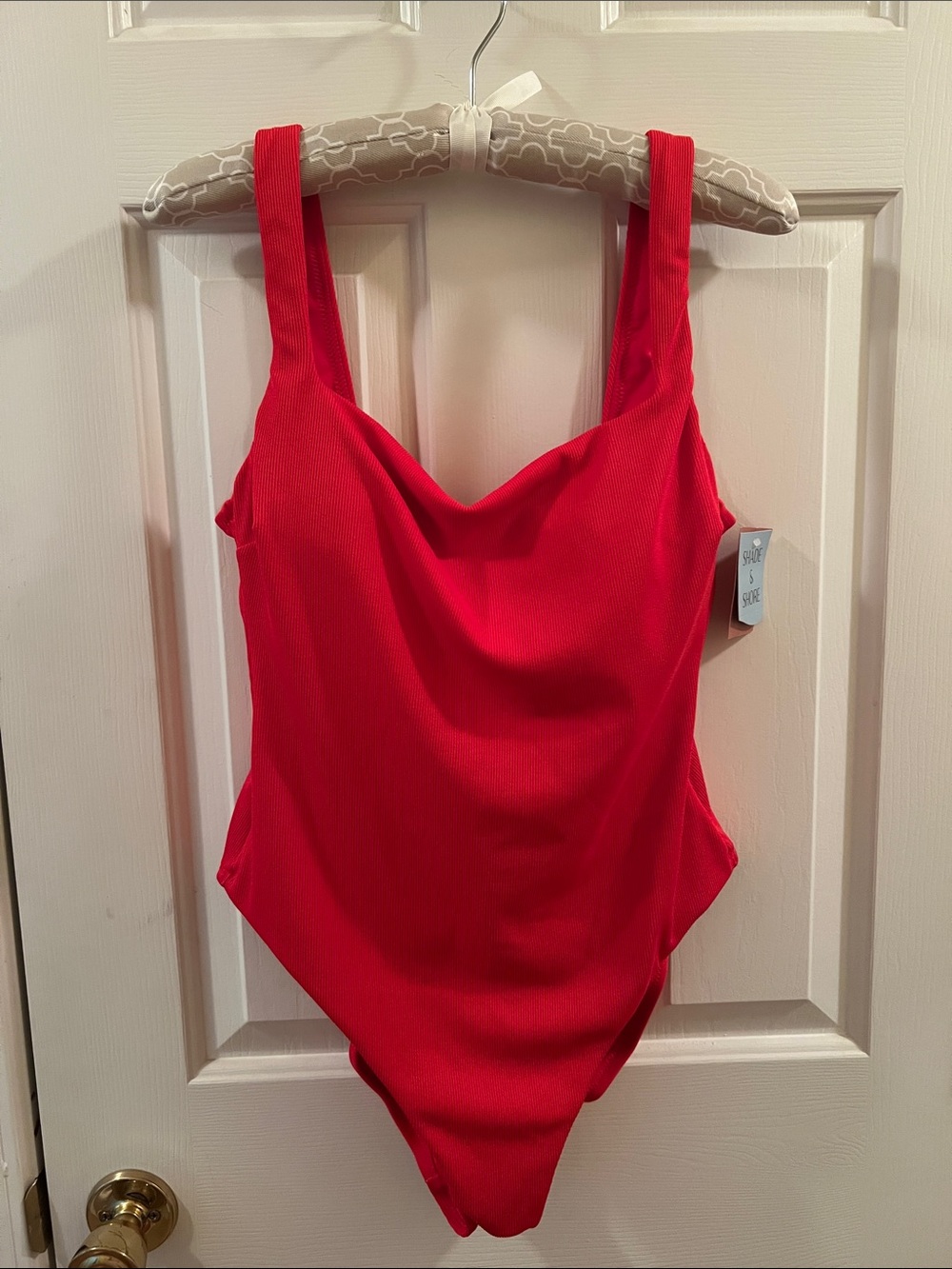 Shade & Shore Red One-Piece Swimsuit NWT